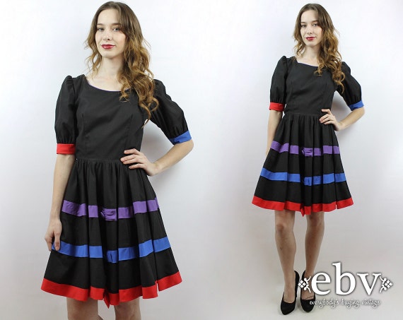 Puffy Sleeve Babydoll Dress
