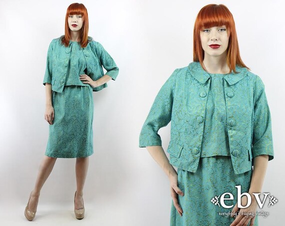 Vintage 50s Three Piece Skirt Suit L XL Three Piec