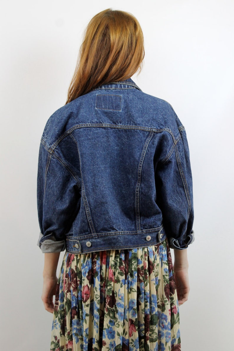 Vintage Jordache Denim Jacket Jordache Jacket Jean Jacket Dark Denim Jacket 90s Jean Jacket 90s Jacket 1990s Jacket 90s Denim Jacket M L image 9