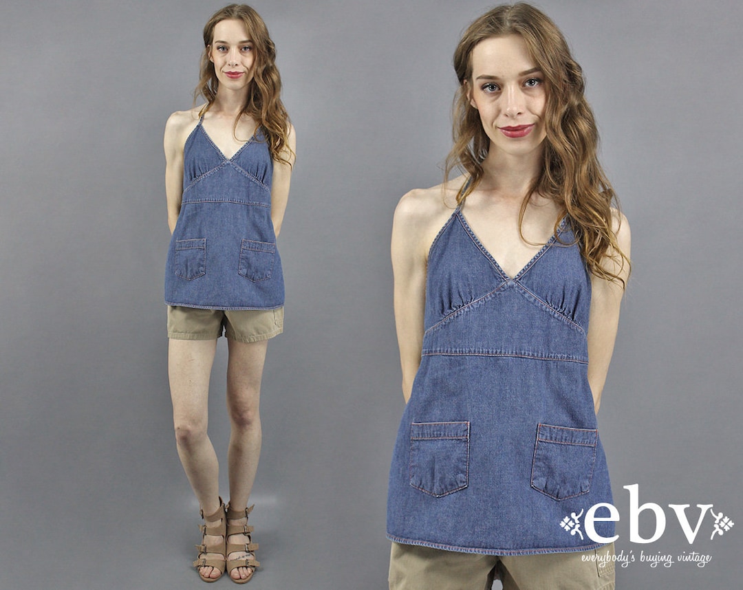 90s Beige Knit Halter Top main image 0