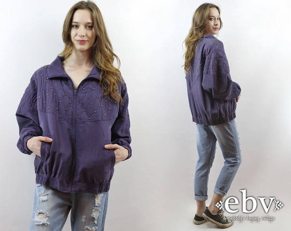 Bomber Jacket 90s Bomber Silk Bomber Purple Bomber