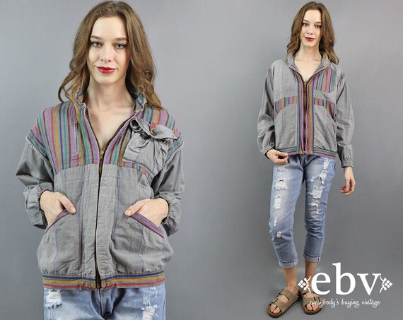 90s Bomber Jacket Reversible Bomber Grey Bomber Gr