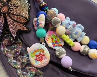 Symbol-belly Bears | Bag Charm | Keychain | Handmade | Accessory