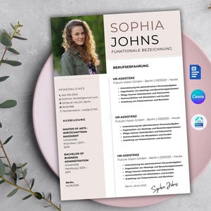 Bewerbungsvorlage, Lebenslauf Vorlage Word , Pages , Canva Moderner Lebenslauf, Anschreiben, Anlagen, Deckblatt, Motivationsschreiben