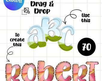 Cornici per font Scribble Canva, cornici per alfabeto Canva con lettere divise, cornici per lettere Canva, alfabeto Canva, alfabeto disegnato a mano, cornici per font Canva
