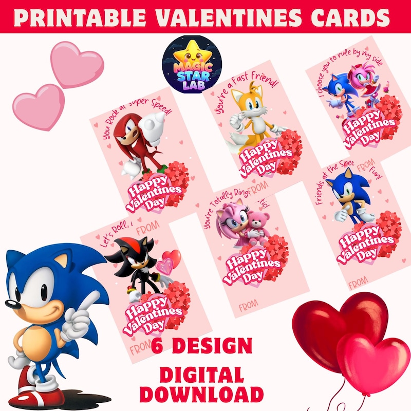 Sonic Valentines Day Png - Etsy