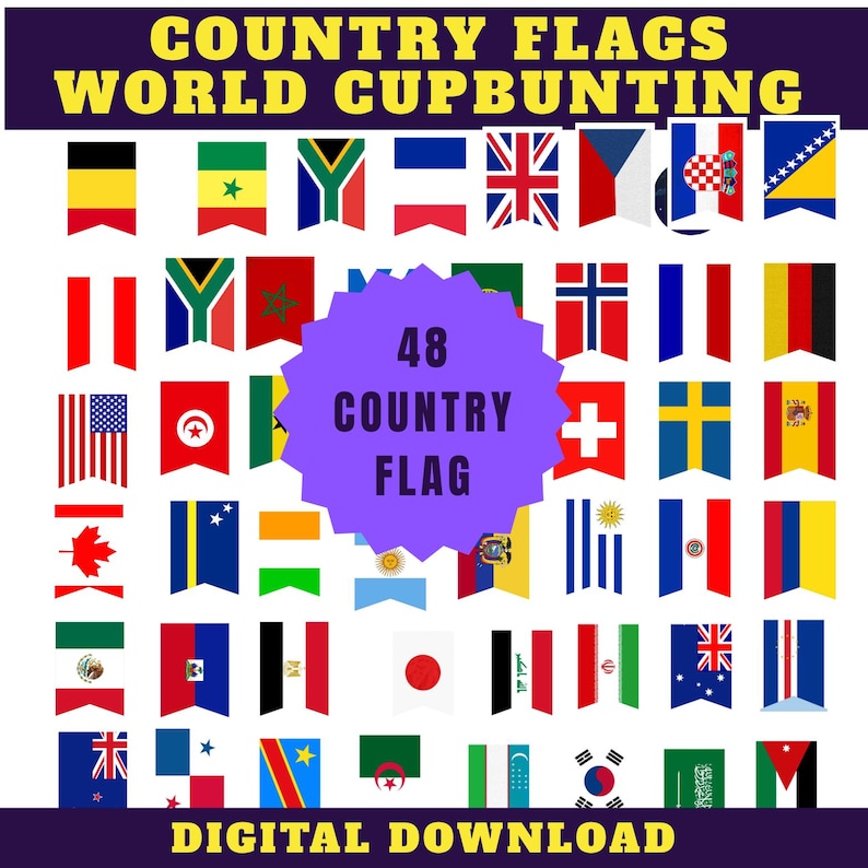 World Cup 2026 Flag Banner Printable All 48 Qualified Countries world-cup-2026-flag-banner-printable-all-48-qualified-countries