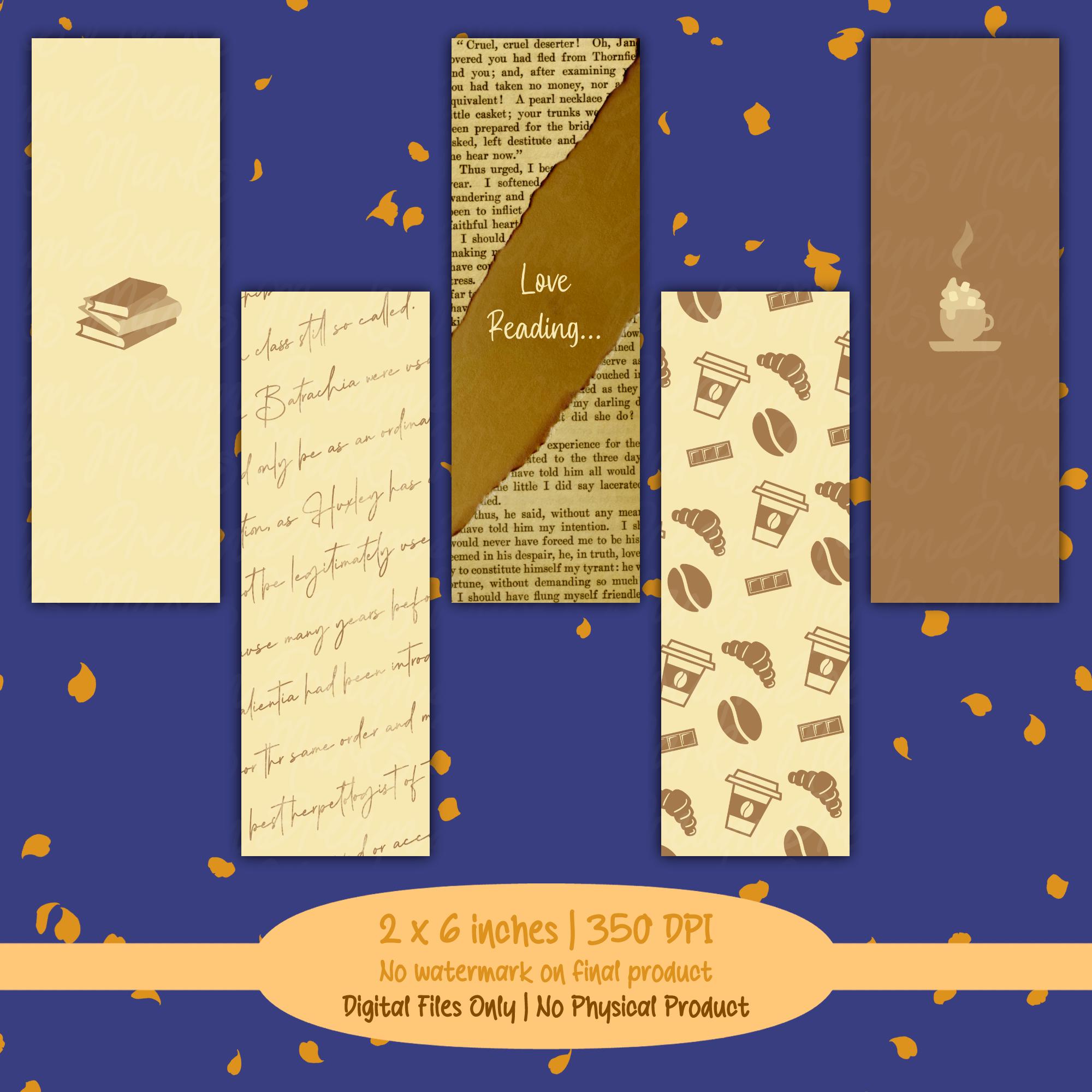 5 Cozy Printable Bookmarks Collection | Cozy Autumn Original Designs ...