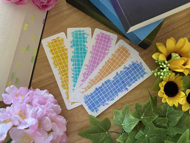 10 Watercolors Printable Bookmarks Collection | Minimalist Boho ...