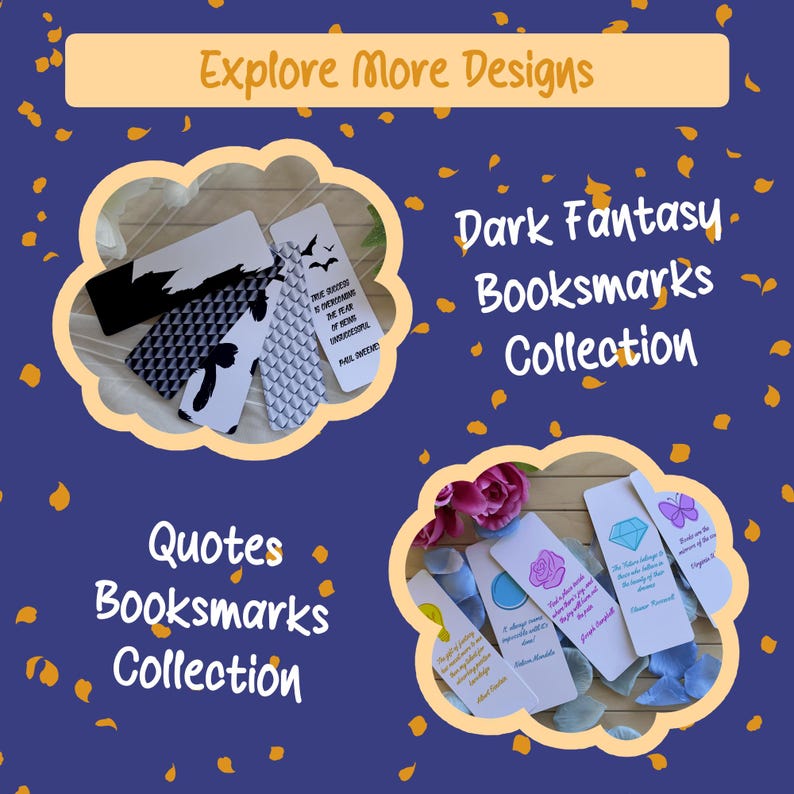 5 Floral Printable Bookmarks Collection | Minimalistic Original Designs ...