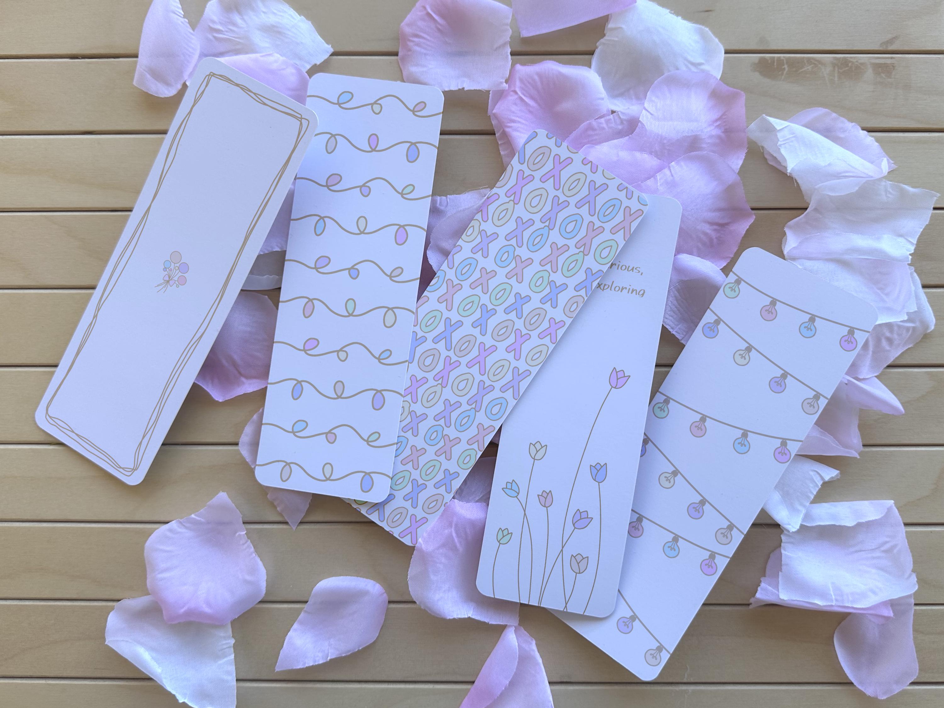 10 Pastel Printable Bookmarks Collection | Minimalistic Original ...