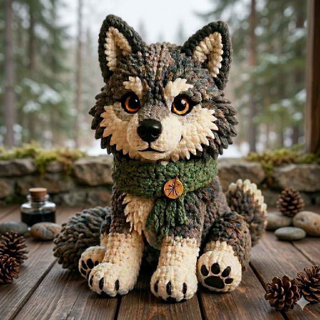 30 Wolf Crochet Patterns to Stitch for Woodland Decor, Gifts, and Amigurumi Displays 30 Beginner-Friendly Wolf Amigurumi Pattern