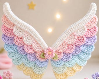 Engel Flügel häkeln, Muster, Engelsflügel, Engel Flügel häkeln, Schal, Amigurumi Flügel PDF, Woodland Cottagecore Decor