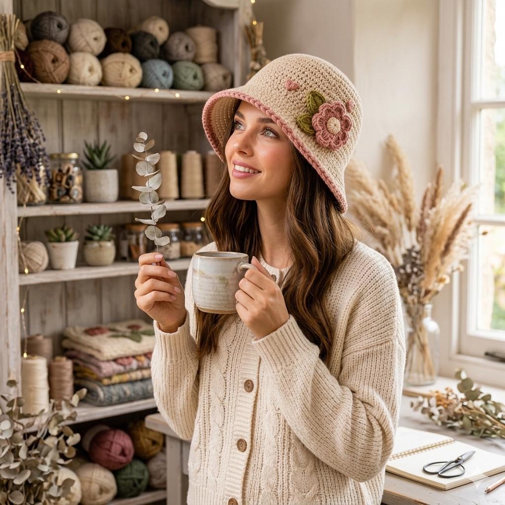Beginner Hat Crochet Pattern PDF – Easy Women’s Beanie Tutorial ...