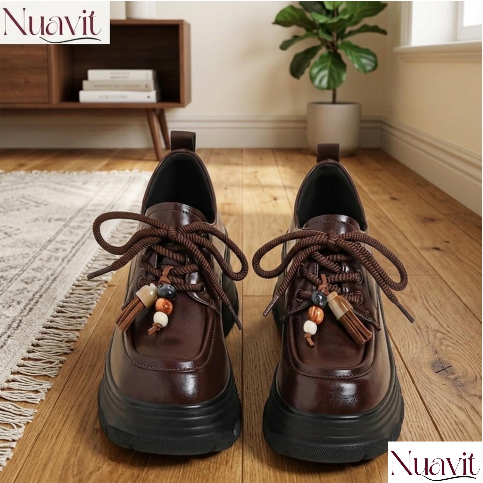 brown low heel dress shoes Low Heel Leather Mule Shoes Closed Toe