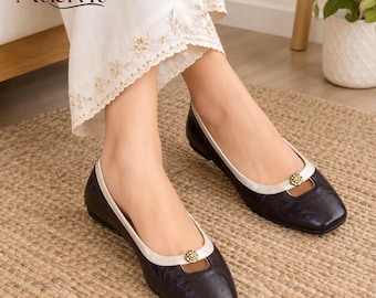 Damen-Mary-Jane-Schuhe aus Leder, Lammfellfutter, französische Retro-Pumps mit runder Zehenpartie, niedrigem Absatz und Schnalle, schwarze Mary-Jane-Ballerinas aus Leder im Vintage-Stil