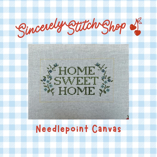 Home Sweet Home 13 Mesh Needlepoint Canvas