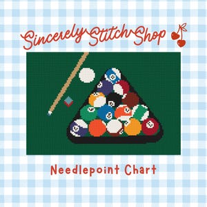 Sticknadel-Vorlage für Billard / Pool-Bälle