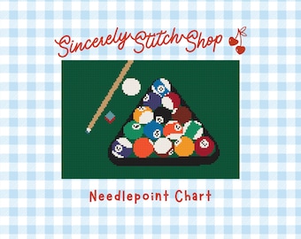 Needlepoint Chart Billiards / Pool Balls
