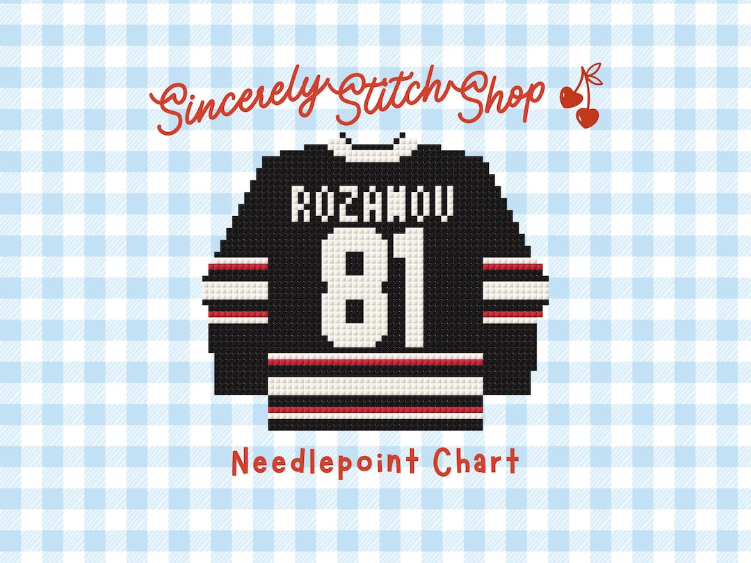 Heated Rivalry Alignment Chart Needlepoint Chart Heated Rivalry Inspired Rozanov Jersey - Etsy