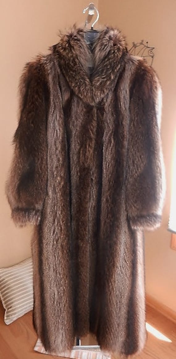 Beautiful Vintage Jack Slade Furriers Raccoon Fur… - image 2