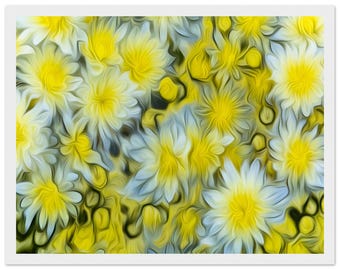 Mums, flowers, wall art for home decor,Framed Print, 11x14″