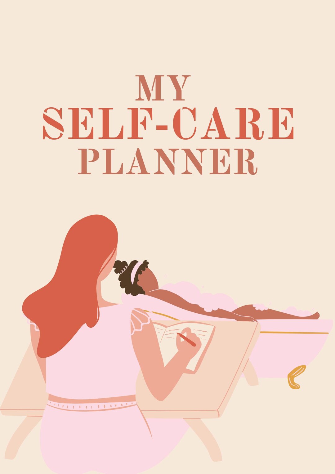 Self Care Planner Printable | Daily Wellness Journal, Mental Health ...