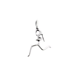 Sterling Silver RUNNING GIRL Charm Add on Charm Runner Charm Running ...