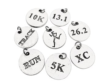and 26.2 sign Set of 4 26.2 Wine Charms Running Lover gift Includes Love to Run GOLD BEADS. Marathon gift runner figurine sneaker