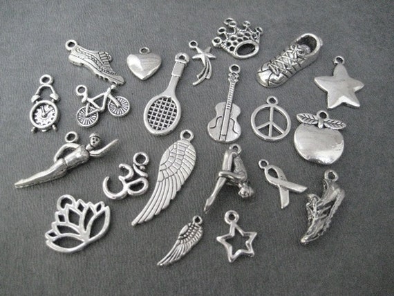 Pewter charms deals for bracelets