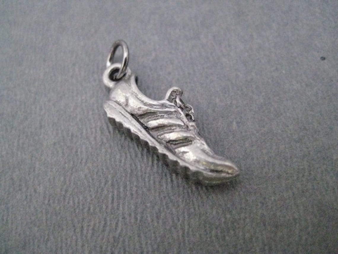 FIVE 5 Pewter RUNNING SHOE Charms Run Shoe Charm Etsy