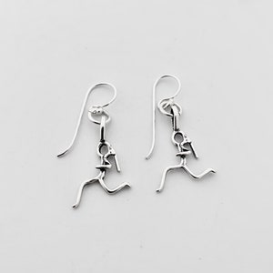 I AM a RUNNING GIRL Sterling Silver Earrings Running Jewelry - Etsy