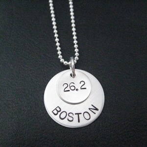 RUNNER RACE Necklace on Sterling Silver Ball Chain- Choose Top Charm Distance or Year - Celebrate Your Race - Wearable Race Medal - Marathon