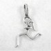 Sterling Silver RUNNING GIRL Charm Add on Charm Runner Charm Running ...