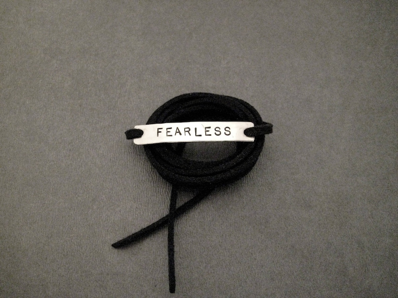 FEARLESS Wrap Bracelet Inspirational Jewelry I Am Fearless | Etsy