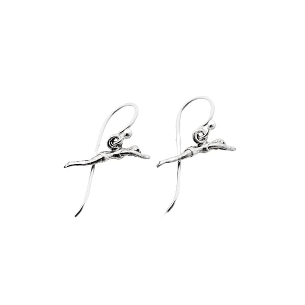 Swimming Earrings Etsy