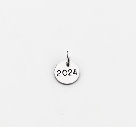 Year 2019 Charm Round Sterling Silver Year 2019 Charm Round Sterling Silver