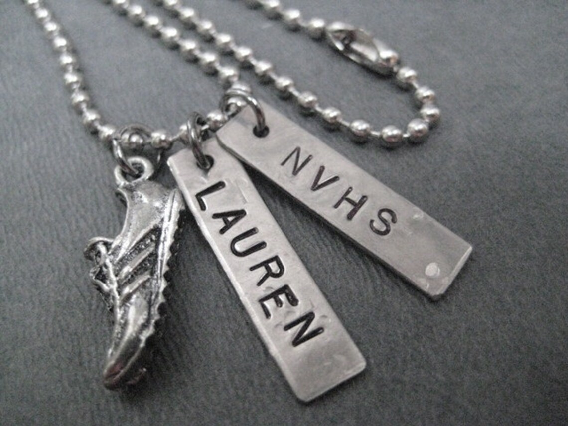 TRACK RUNNING Necklace Personalized Custom High School Etsy