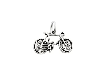 Sterling Silver BICYCLE Charm - Add On Charm - Bike Charm