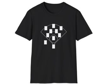 Custom Baseball Team Display T-Shirt | Subtle Line Art