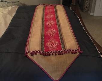 Festive Handmade Holiday Table Runner