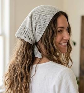 30 Head Scarf Crochet Patterns for Bandanas, Kerchiefs, and Stylish Wraps 2 Simple Crochet Triangle Head Hip Scarf Digital PDF
