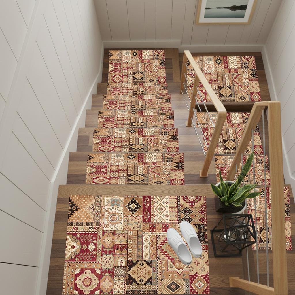 Tapis d'escalier, Tapis d'escalier, marche d'escalier, marches d'escalier, tapis de marche d'escalier, jeu de marches d'escalier, tapis d'escalier, ta
