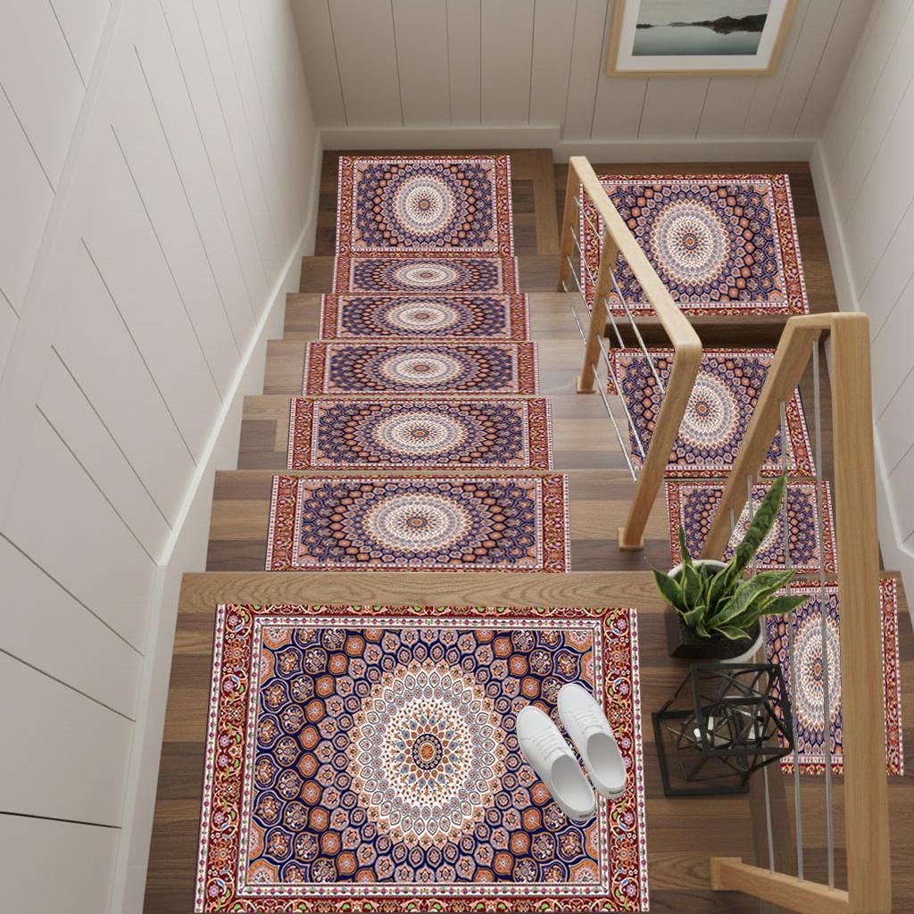 Tapis d'escalier, Tapis d'escalier, marche d'escalier, marches d'escalier, tapis de marche d'escalier, jeu de marches d'escalier, tapis d'escalier, ta