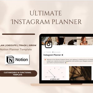 Notion Instagram Template, Content Ersteller, Social Media (Digitaler Download)