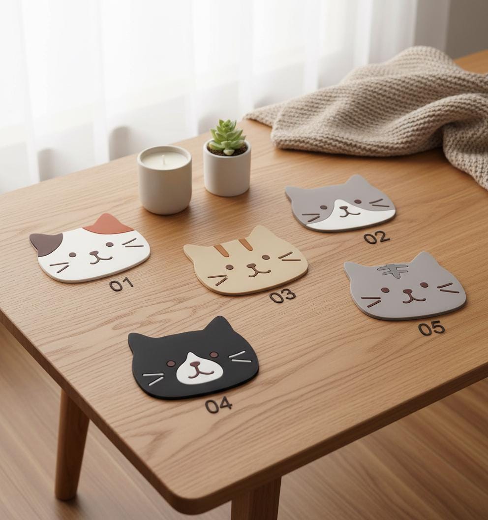 Mini ornamenti per auto a forma di gatto, ornamento per cruscotto auto, accessorio per auto fatto a mano, bambola kawaii a forma di gatto per auto, decorazioni per interni auto, regali per