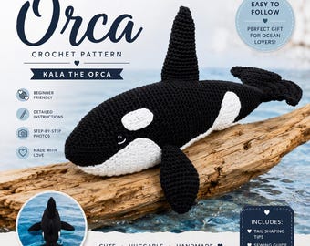 Virkmönster för val (PDF) Realistiskt Hugo Knölvalen Amigurumi Virkmönster för djur (Direkt nedladdning)