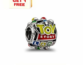 New Pixar Toy Story Land Charm,Fits European Bracelets and Necklaces, Best Gift,fit pandora necklace and bracelet