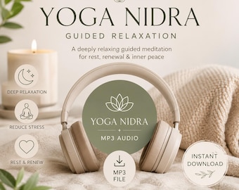 Djup avslappning och föryngring Yoga Nidra | Guidad meditation MP3 | Stresslindring | Yogisk sömn ljudnedladdning