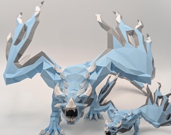 Jumbo Vorkath Boss from Old School Runescape - OSRS Figure, Dragon Decor, Runescaper Gift